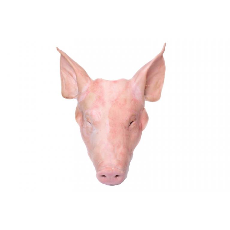 冷冻猪整头, 带耳朵, 带眼, 带颊肉, 去舌